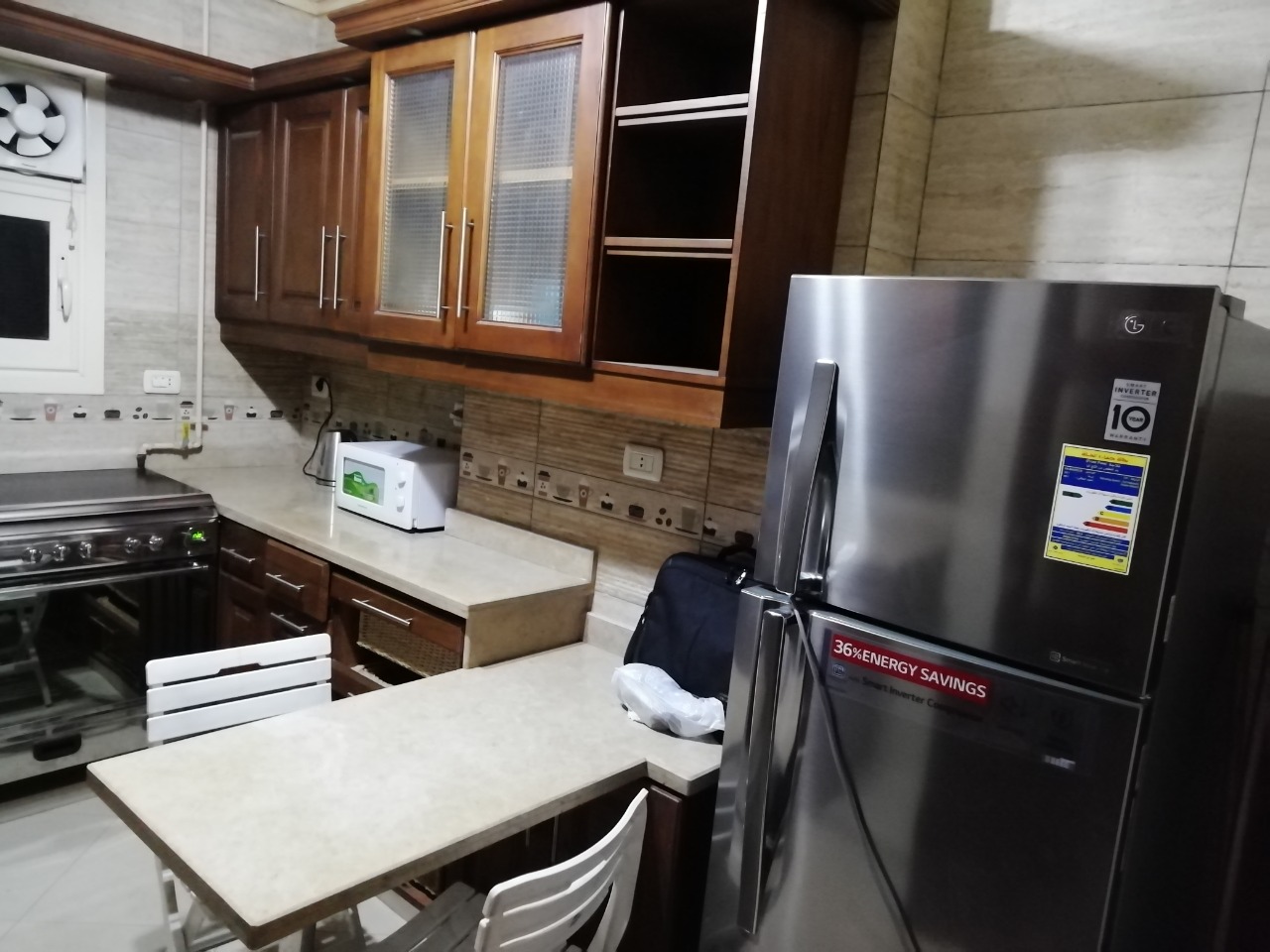 Furnished apartment for rent in degla maadi 3 bedrooms. 2 bathroom