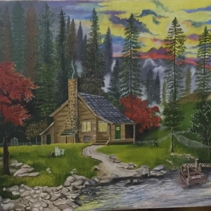 Hand Painted Art Piece