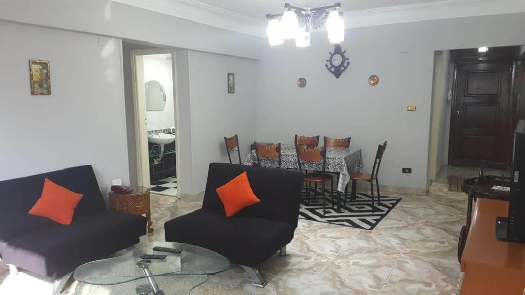 Furnished 2 bedroom apartment for rent in Degla