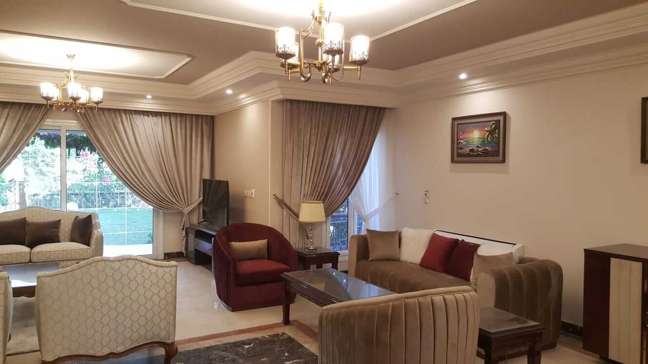 Furnished home with 3 bedrooms for rent in New Cairo